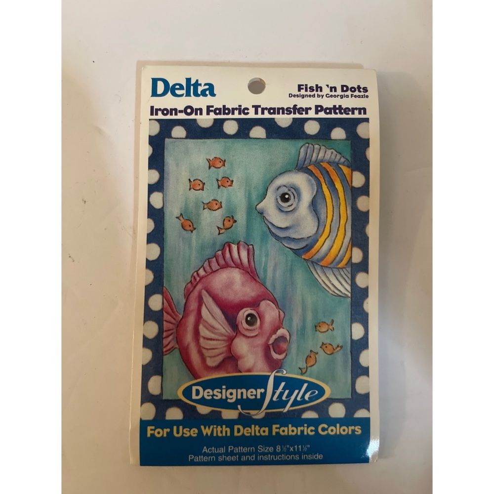 Delta Fish N Dots Iron On Transfer Set